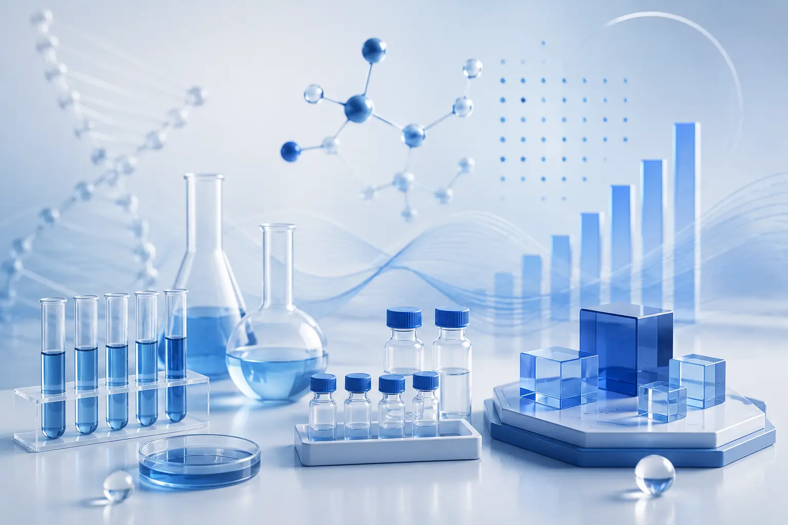 Scientist working with precision adaptive laboratory equipment